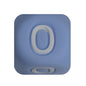 12mm Number Cube Square Silicone Beads Wholesale Blue 0