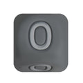 12mm Number Cube Square Silicone Beads Wholesale Grey 0