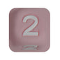 12mm Number Cube Square Silicone Beads Wholesale Pink 2