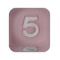 12mm Number Cube Square Silicone Beads Wholesale Pink 5
