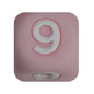 12mm Number Cube Square Silicone Beads Wholesale Pink 9