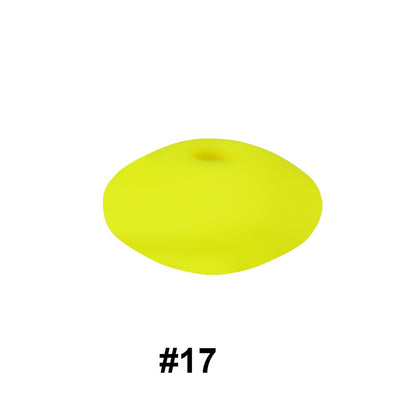 12mm Silicone Spacer Beads Multi Color Soft Matte Finish 50pcs