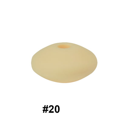 14mm Abacus Silicone Beads Lentil Flat Spacer 50pcs