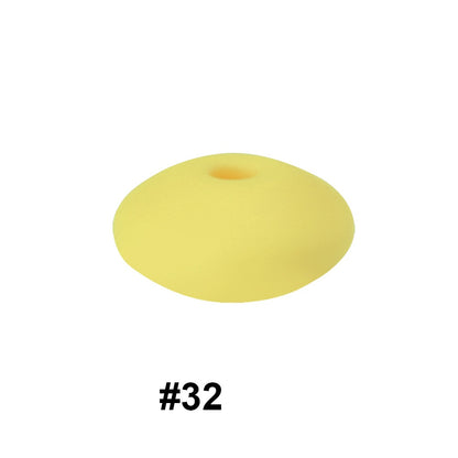 12mm Silicone Spacer Beads Multi Color Soft Matte Finish 50pcs