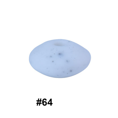 14mm Abacus Silicone Beads Lentil Flat Spacer 50pcs