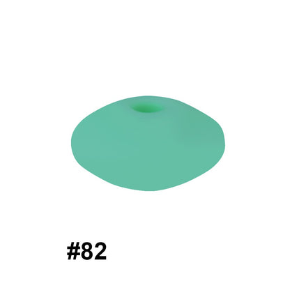 14mm Abacus Silicone Beads Lentil Flat Spacer 50pcs