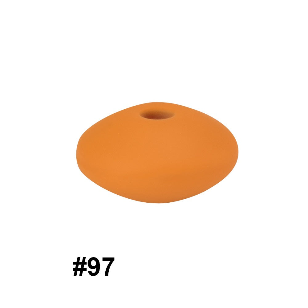 12mm Silicone Spacer Beads Multi Color Soft Matte Finish 50pcs
