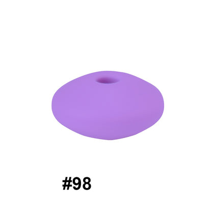 14mm Abacus Silicone Beads Lentil Flat Spacer 50pcs