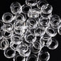 Glass Faceted Spacer Beads 8mm Large Hole 50pcs 6