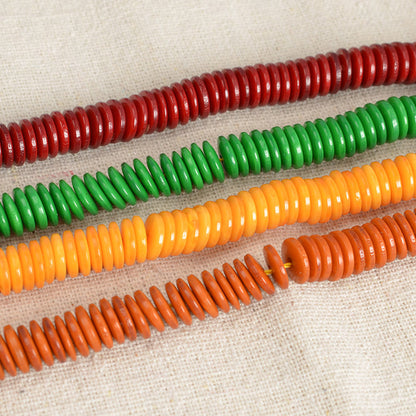 Resin Flat Spacer Beads 6mm 8mm Imitation Beeswax Colors 100pcs