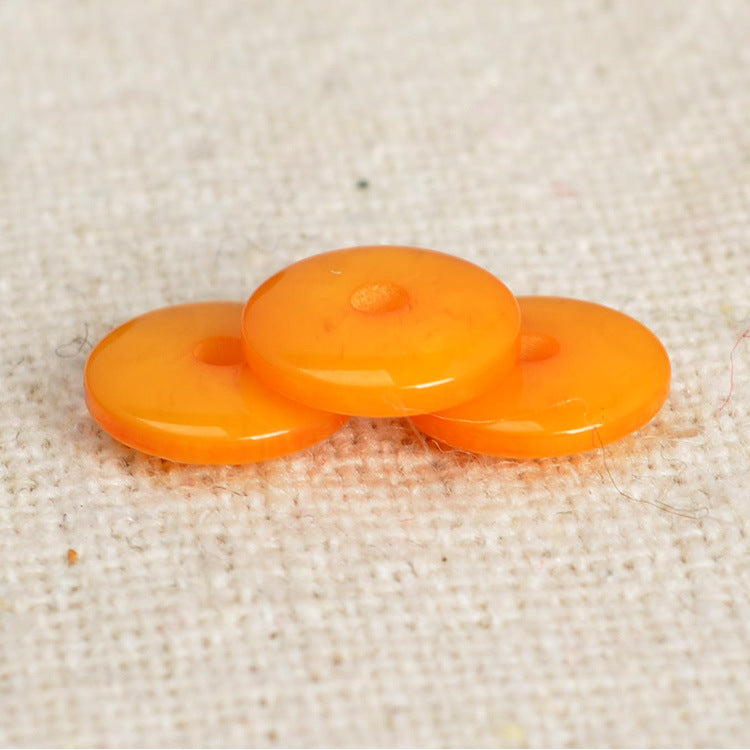 Resin Flat Spacer Beads 6mm 8mm Imitation Beeswax Colors 100pcs 2