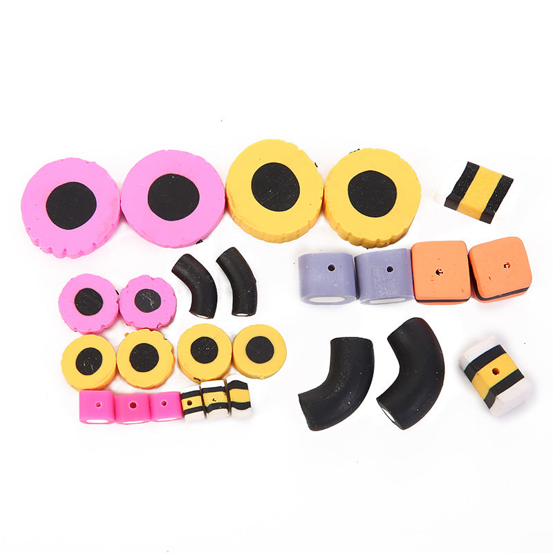 Cartoon Food Clay Beads 8-10mm Simulation Mini Snacks 50pcs 5