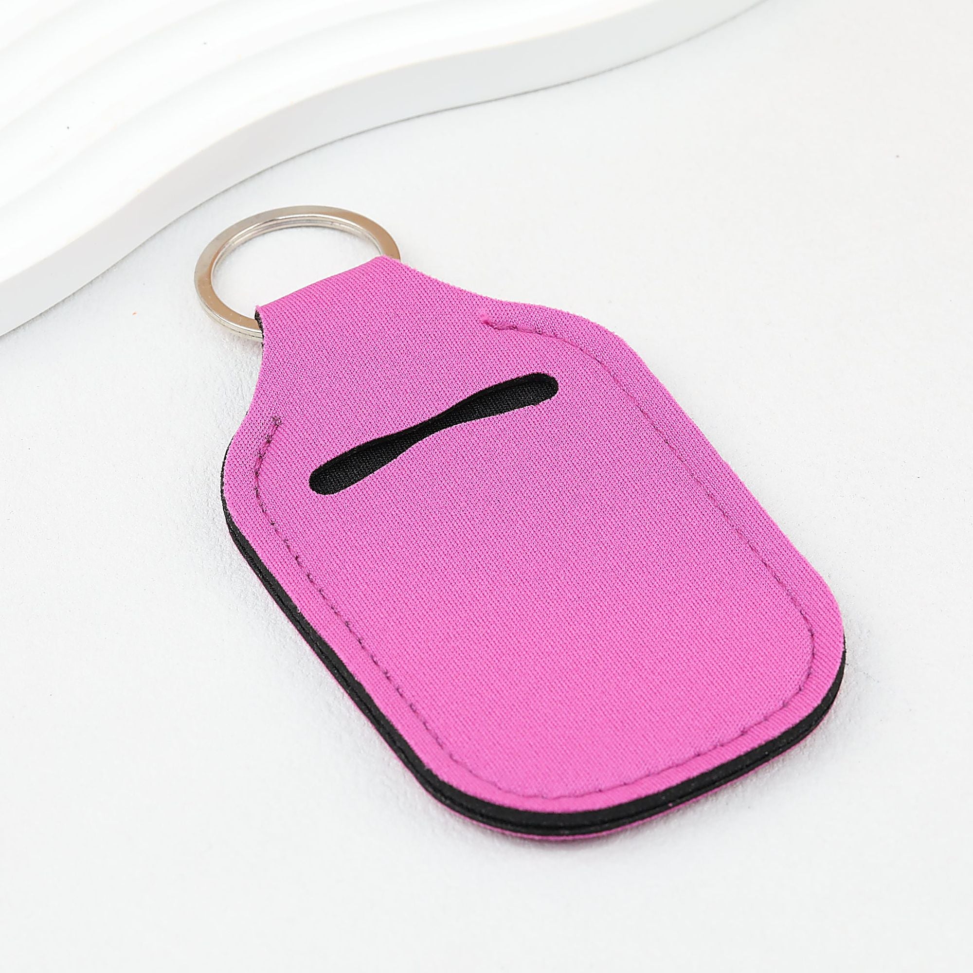 Neoprene Sanitizer Holder Keychain Durable Vibrant Colors Suitable for Sublimation - Purple