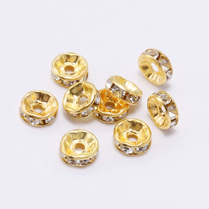Rhinestone Round Spacer Beads 10mm 50pcs 5