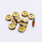 Rhinestone Round Spacer Beads 10mm 50pcs 9