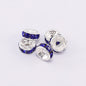 Rhinestone Spacer Beads 8mm Polished Faceted 100pcs 15