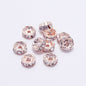 Rhinestone Round Spacer Beads 10mm 50pcs 7