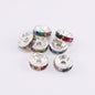 Rhinestone Spacer Beads 8mm Polished Faceted 100pcs 8