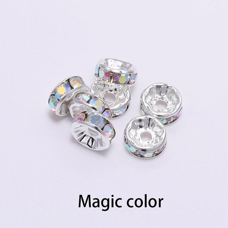 Rhinestone Round Spacer Beads 10mm 50pcs 17