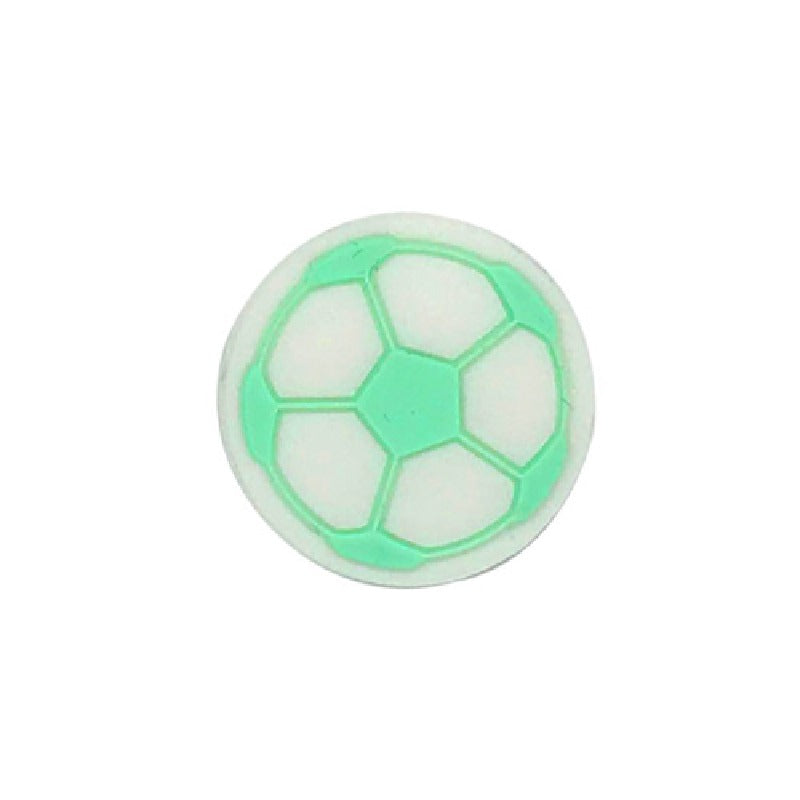 Silicone Focal Beads Football Soccer Ball Raised Pattern 20pcs 6