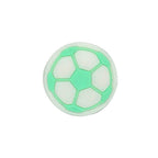 Silicone Focal Beads Football Soccer Ball Raised Pattern 20pcs 6