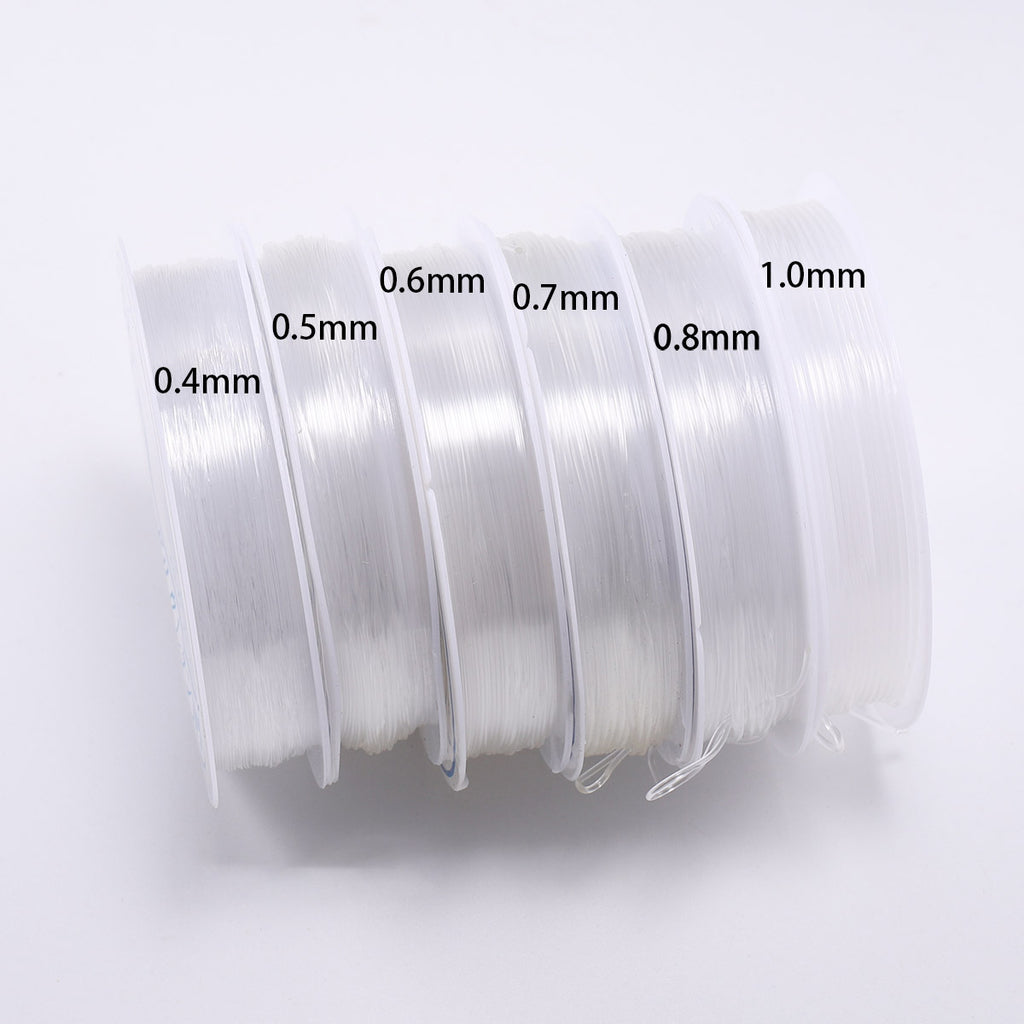 Transparent Crystal Elastic Cord Stretchy Jewelry Thread 0.4-1mm Roll 2