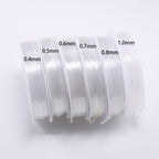 Transparent Crystal Elastic Cord Stretchy Jewelry Thread 0.4-1mm Roll 2