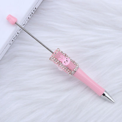 Beadable Pen with Cute Bunny and Rhinestone 18