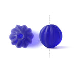 Matte Striped Lampwork Glass Beads 8-16mm Mixed Colors 50pcs 5