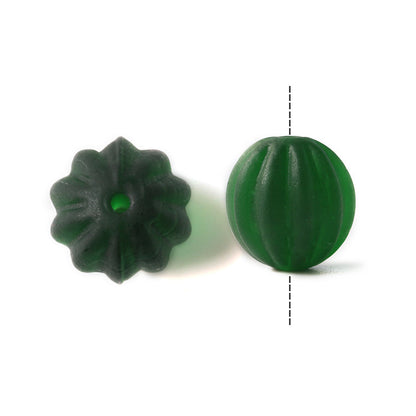 Matte Striped Lampwork Glass Beads 8-16mm Mixed Colors 50pcs 8