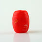 Frosted Glass Beads 12x15mm Colorful Swirled Matte Finish 20pcs 7