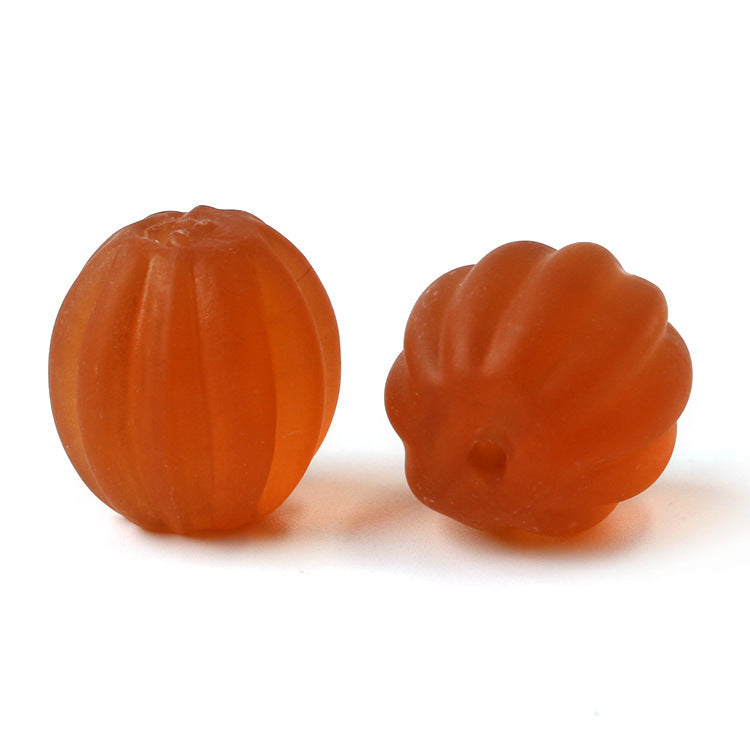 Matte Striped Lampwork Glass Beads 8-16mm Mixed Colors 50pcs 14
