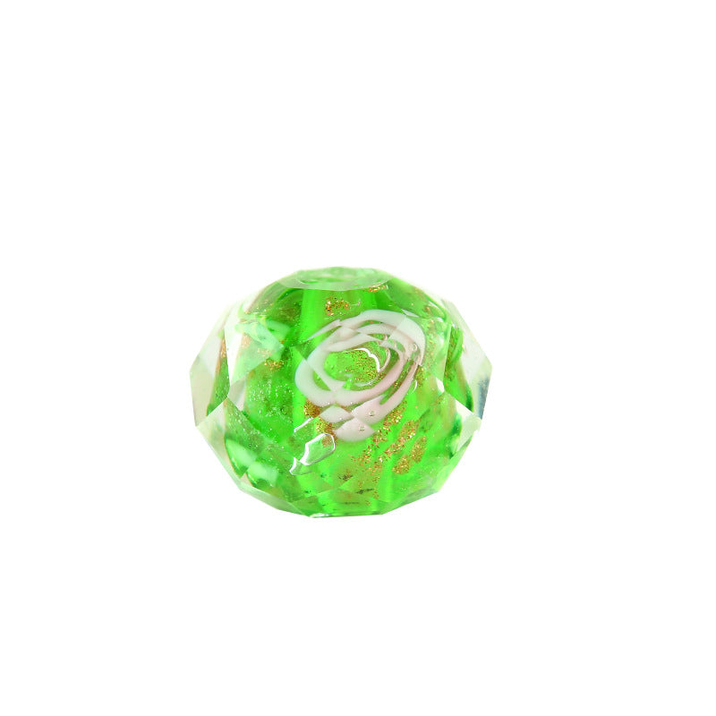 Transparent Flower Glass Beads 12mm Multicolor Assorted 100pcs 5