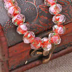 Transparent Flower Glass Beads 12mm Multicolor Assorted 100pcs 4