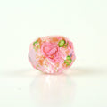 Transparent Flower Glass Beads 12mm Multicolor Assorted 100pcs 6