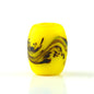 Frosted Glass Beads 12x15mm Colorful Swirled Matte Finish 20pcs 9