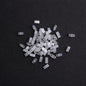 Electroplated Transparent Seed Glass Beads Rice Brick Style 200pcs 12