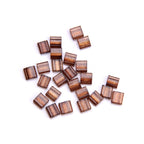 Electroplated Transparent Seed Glass Beads Rice Brick Style 200pcs 3