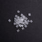 Electroplated Transparent Seed Glass Beads Rice Brick Style 200pcs 9
