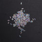 Electroplated Transparent Seed Glass Beads Rice Brick Style 200pcs 15