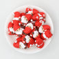 Silicone 3D Santa Claus Focal Beads Christmas Decoration 20pcs