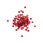 Electroplated Transparent Seed Glass Beads Rice Brick Style 200pcs 4