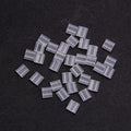 Electroplated Transparent Seed Glass Beads Rice Brick Style 200pcs 6
