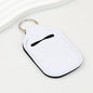 Neoprene Sanitizer Holder Keychain Durable Vibrant Colors Suitable for Sublimation - White