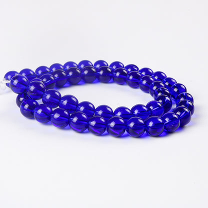 Color Transparent Glass Beads 4mm Vibrant Round Smooth 98pcs 11