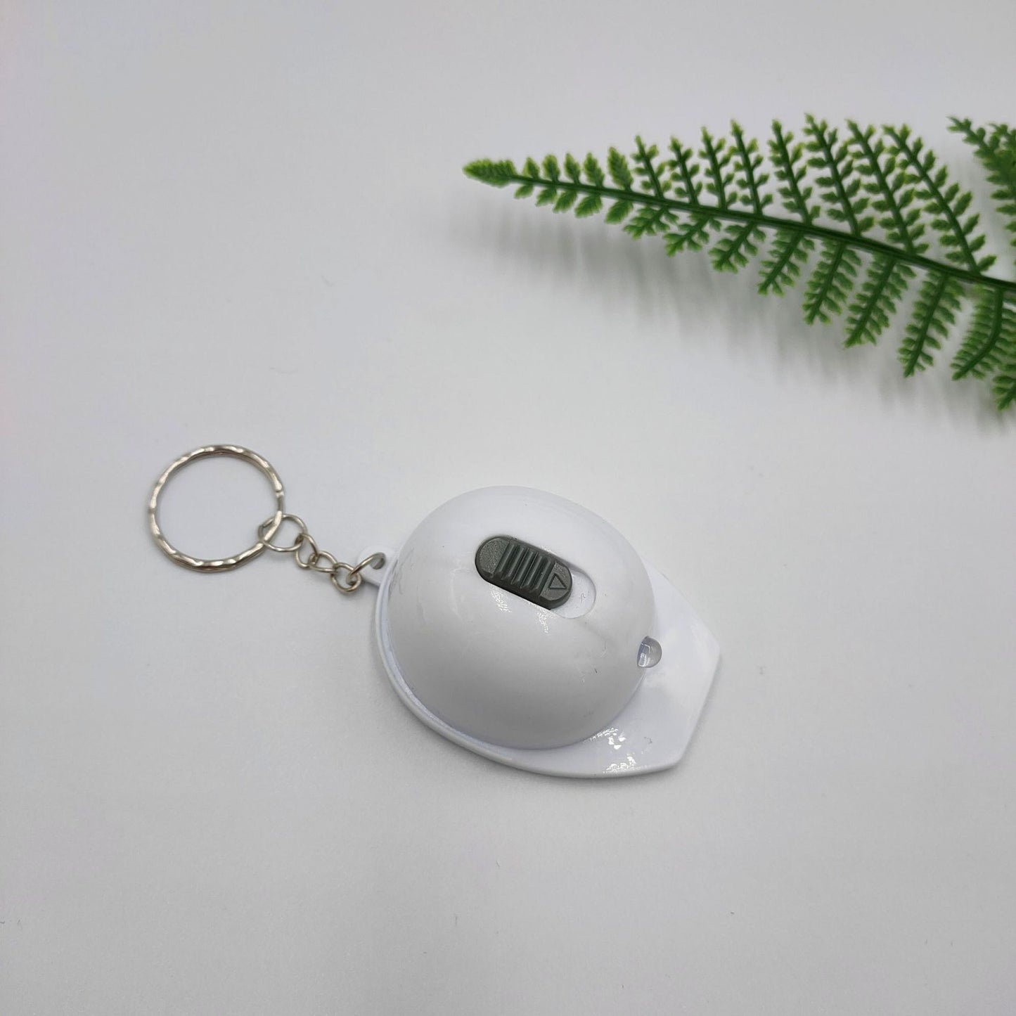 Light Up Helmet Bottle Opener Keychain Plastic Compact Colors 7