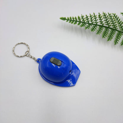 Light Up Helmet Bottle Opener Keychain Plastic Compact Colors 9