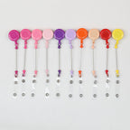 Beadable Badge Reels Retractable ID Keychain Clip