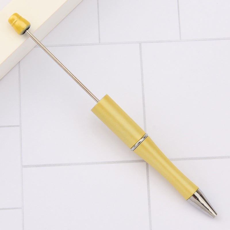 Beadable Pens Wholesale, Matte Plastic Ballpoint Ink Colorful Barrel, 11.5mm x 145mm