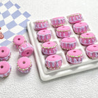 Painted Cake Acrylic Beads 14x20mm Colorful Dripping Icing 10pcs 4